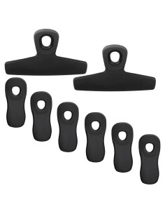 Clips para Bolsas COOK WITH COLOR - Paquete de 8, Negro