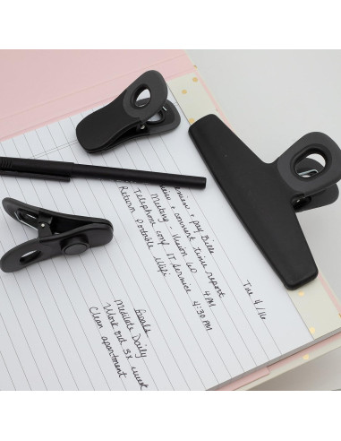 Clips para Bolsas COOK WITH COLOR - Paquete de 8, Negro
