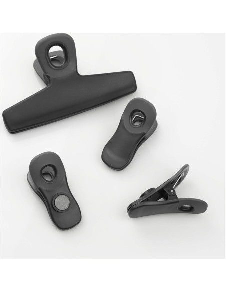 Clips para Bolsas COOK WITH COLOR - Paquete de 8, Negro