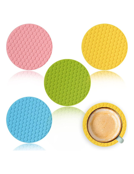 Paquete de 4 Abridores de Tarros de Goma Antideslizante