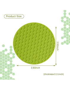 Paquete de 4 Abridores de Tarros de Goma Antideslizante 2
