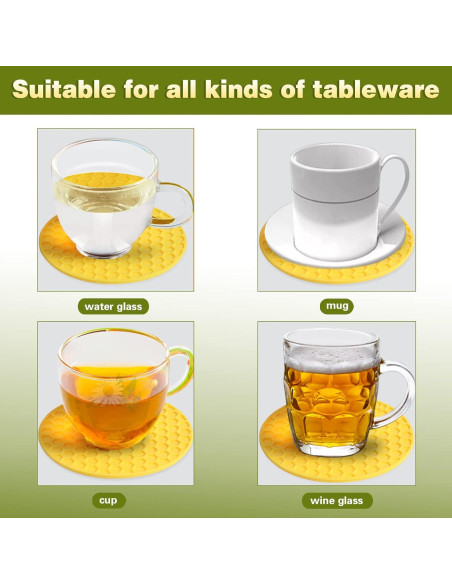 Paquete de 4 Abridores de Tarros de Goma Antideslizante