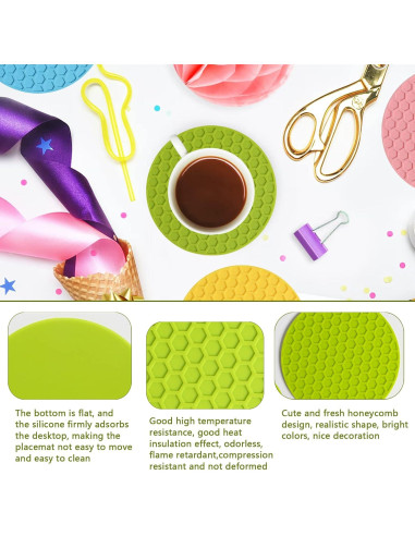 Paquete de 4 Abridores de Tarros de Goma Antideslizante