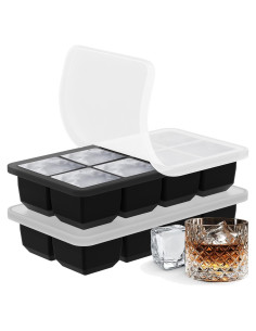 Moldes de Silicona para Hielo Grande HRGNQCT - 2 Piezas