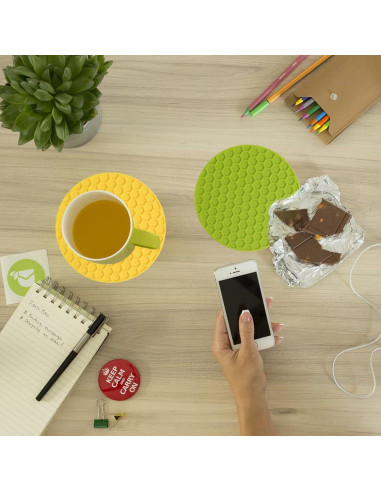 Paquete de 4 Abridores de Tarros de Goma Antideslizante