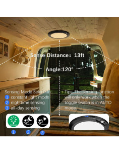 Lámpara de Techo LED Koopala KP-DY102-B con Sensor de Movimiento 2