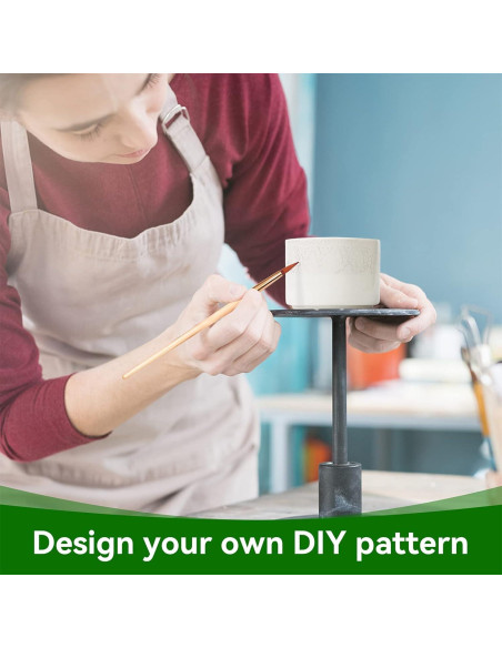 Macetas Cerámicas ZOUTOG para Suculentas 9.1 cm - Paquete de 6