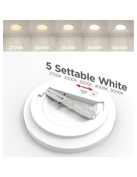 Luz de Techo LED Leetdud 18W con Sensor de Movimiento 9"