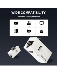 Acoplador Ethernet RJ45 Cat6 Iwillink Blindado 10 Unidades 2