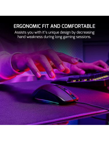 Game Power Kyojin Ratón Gaming Cable RGB 6400 DPI