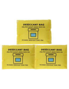 Paquete de 3 Perlas de Gel de Sílice Deshidratante 100g Gimehome