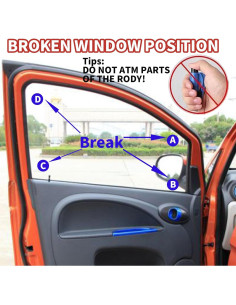 Herramienta de Escape Wozugoy 2 en 1 Cortador y Rompedor Negro 2