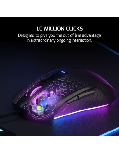 Game Power Kyojin Ratón Gaming Cable RGB 6400 DPI