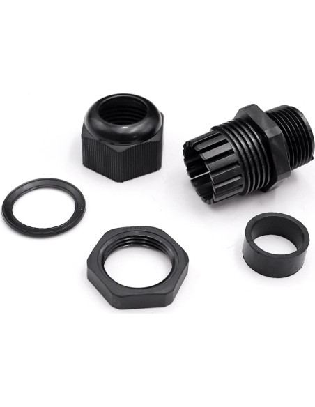 20 Conectores de Cable Impermeables Tnuocke 1/2 NPT Ajustables