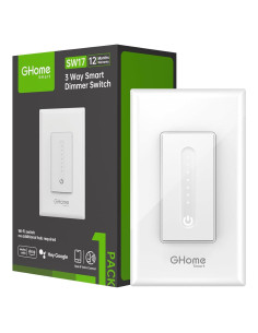 Interruptor Regulador Inteligente GHome SW17 3 Vías WiFi 2.4GHz
