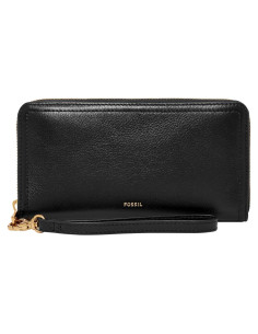 Cartera de Cuero Fossil Logan con Bloqueo RFID para Mujeres