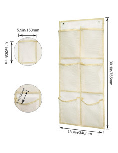 Estante para zapatos montado en la pared Yocice 2Pack Beige 2