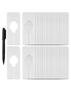 Divisores de Estante Rectangulares Blulu - 50 Piezas + Bolígrafo