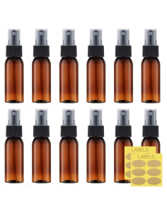 Botellas de Spray Pequeñas Lisapack 30ml Ámbar Paquete de 12