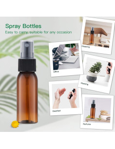 Botellas de Spray Pequeñas Lisapack 30ml Ámbar Paquete de 12 2