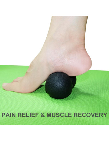 Bola de Masaje de Cacahuate Simplecool 12cm Negro - Terapia Miofascial