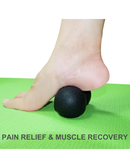 Bola de Masaje de Cacahuate Simplecool 12cm Negro - Terapia Miofascial