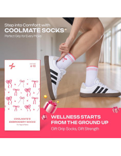 Calcetines Antideslizantes COOLMATE para Mujeres - 4 Pares 2