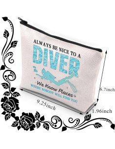 Bolsa de Maquillaje BDPWSS 22.86x17.02cm Diseño Buceo 2