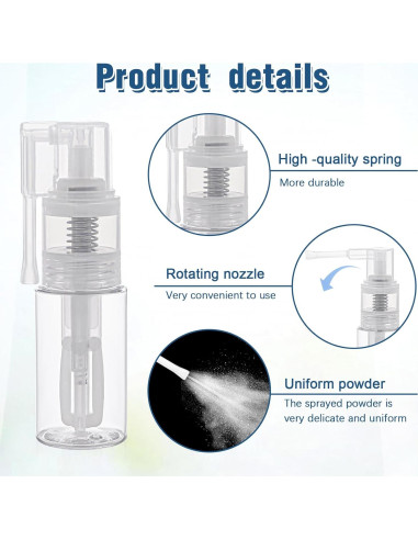 Botellas de Spray de Purpurina KALIONE 35ml y 14ml Reutilizables