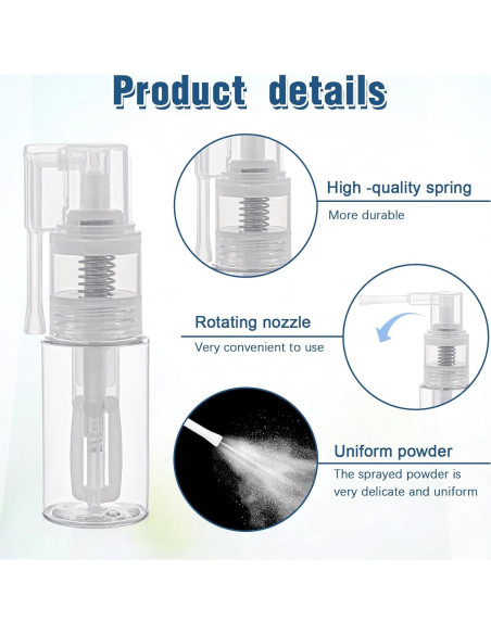 Botellas de Spray de Purpurina KALIONE 35ml y 14ml Reutilizables