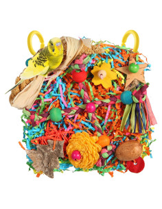 Juguete para Aves YIXUND Alfombra de Hierba Estrella Brillante