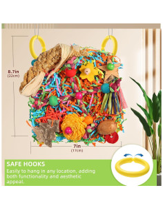 Juguete para Aves YIXUND Alfombra de Hierba Estrella Brillante 2