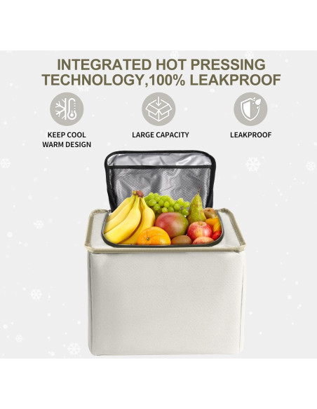 Organizador de Maletero AOPHY Beige 4 en 1 Plegable Impermeable