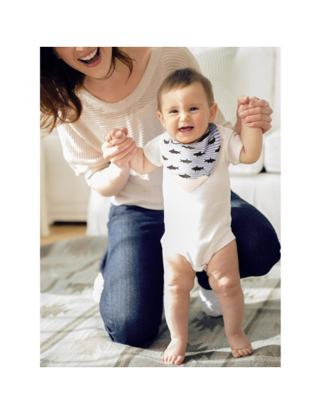 Conjunto de Baberos de Dentición Giftty Baby - Algodón Orgánico