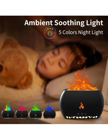 Difusor de Aceite Esencial PLUWEL HYB-02 350ML con Luz Nocturna