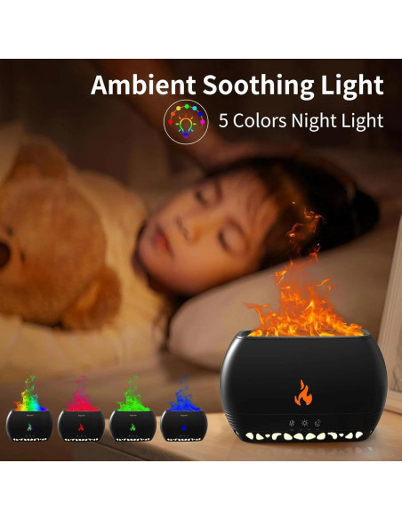 Difusor de Aceite Esencial PLUWEL HYB-02 350ML con Luz Nocturna