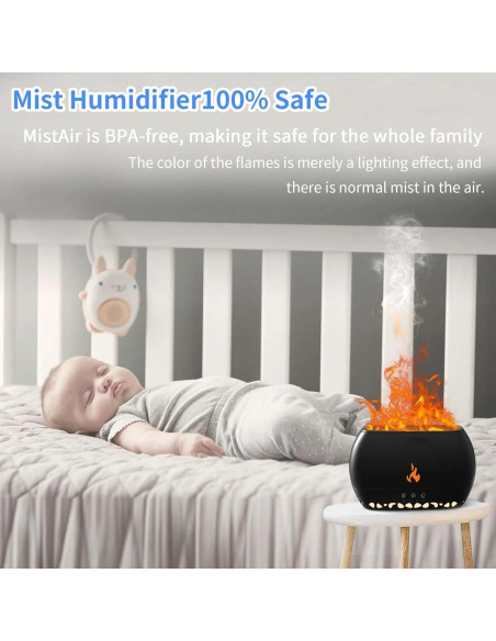 Difusor de Aceite Esencial PLUWEL HYB-02 350ML con Luz Nocturna