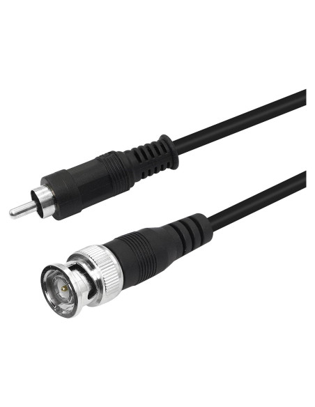 Cable Adaptador BNC a RCA YOUCHENG 1m Coaxial 75 Ohm CCTV