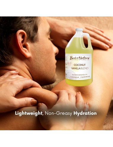 Aceite de Masaje Aromaterapia Coco Vainilla 236.6 ml - Lo Mejor de la Naturaleza