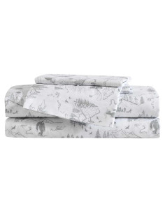 Juego de Sábanas Twin Eddie Bauer 100% Microfibra Aire Libre