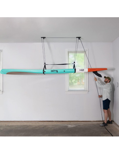 Sistema de polea StoreYourBoard para tablas de paddle y surf