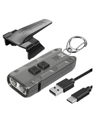Linterna de Llavero Nitecore Tip SE Gris 700 Lúmenes Recargable