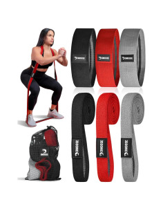 Bandas de Resistencia DMoose Fitness - Paquete de 6 Antideslizantes