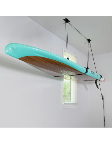 Sistema de polea StoreYourBoard para tablas de paddle y surf