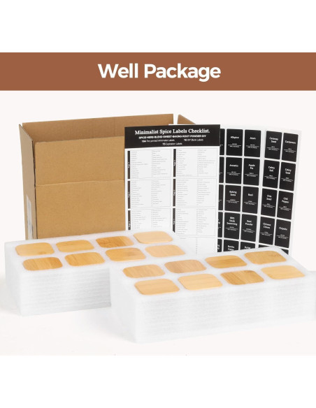 Frascos de Especias ComSaf 4 oz Cuadrados con Etiquetas - 6 Piezas Frascos de Especias ComSaf 4 oz Cuadrados con Etiquetas - 6 Piezas