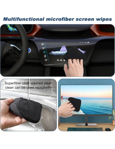 Paño de limpieza de pantalla de coche GEEHUA 10x10cm microfibra