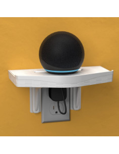 Estante de Montaje en Pared D-Line Ajustable Blanco 22x13cm 2