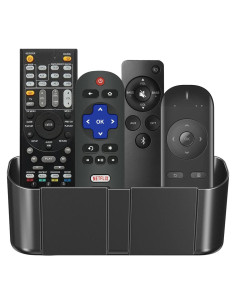 Soporte de Control Remoto Suptek Montado en Pared Negro para 4 Controles