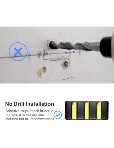 Soporte de Control Remoto Suptek Montado en Pared Negro para 4 Controles 2