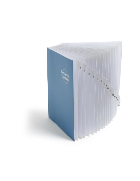 Organizador de Escritorio Expandible Smead A-Z 20 Divisores Azul
